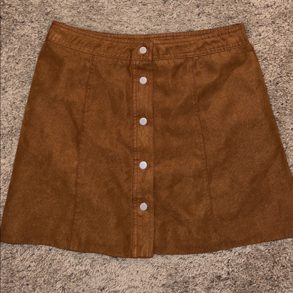 H&M tan/orange skirt